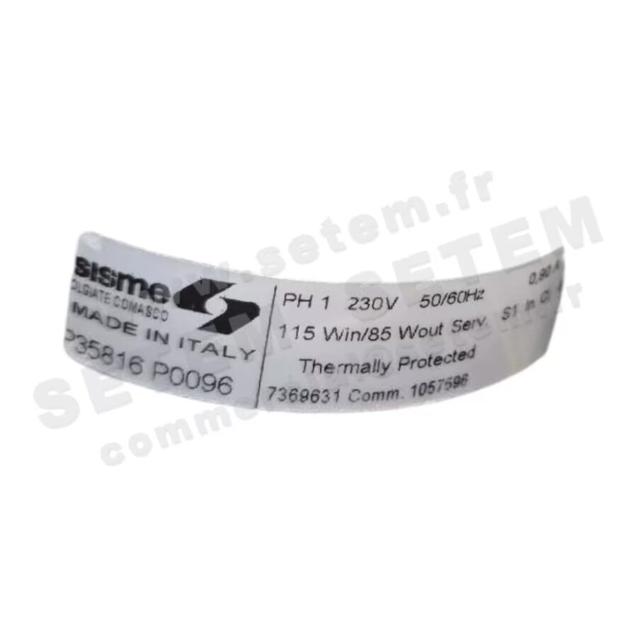 6185001936-MOTEUR SISME  P35816P0096  *7369631*